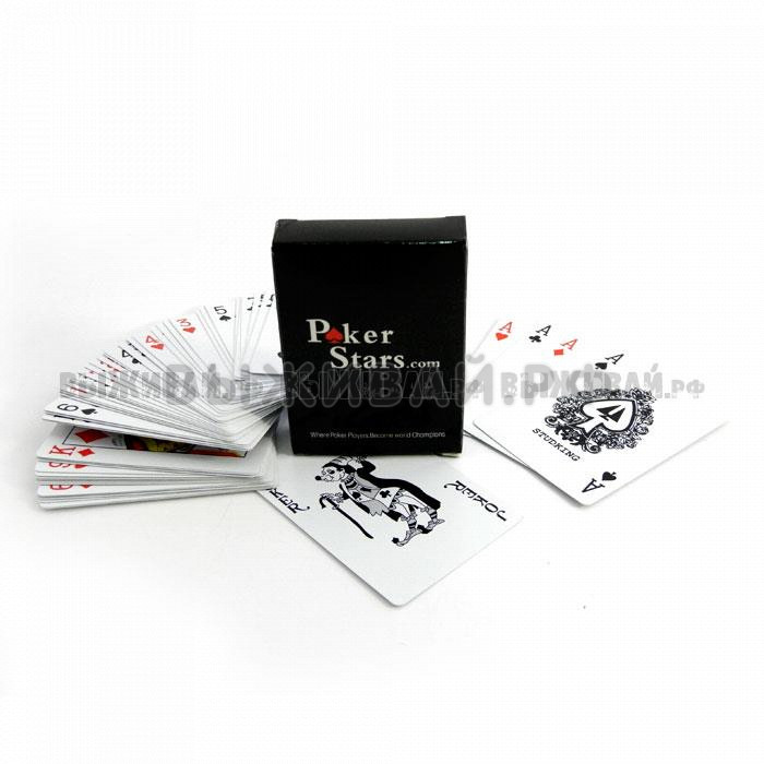 Карты игральные Poker Stars 100% Plastic