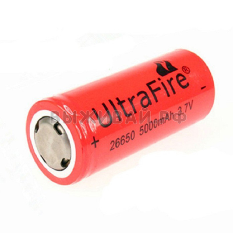 Аккумулятор Li-ion 26650 UltraFire 6000mAh