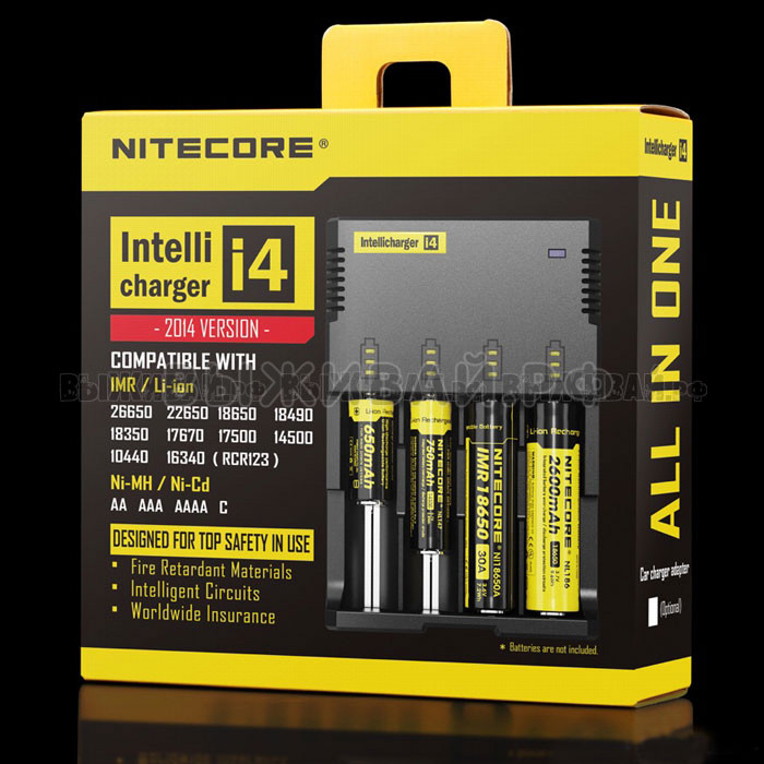 Зарядное устройство Nitecore Intellicharger i4-V2 Li-ion/Ni-MH