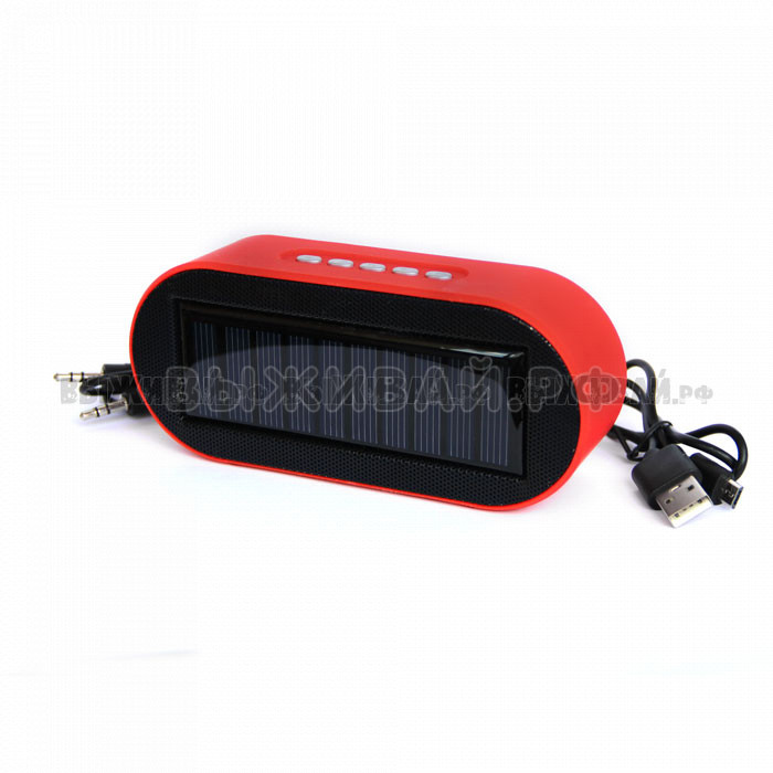 Защищенная Bluetooth MP3 колонка, радио, солнечная панель