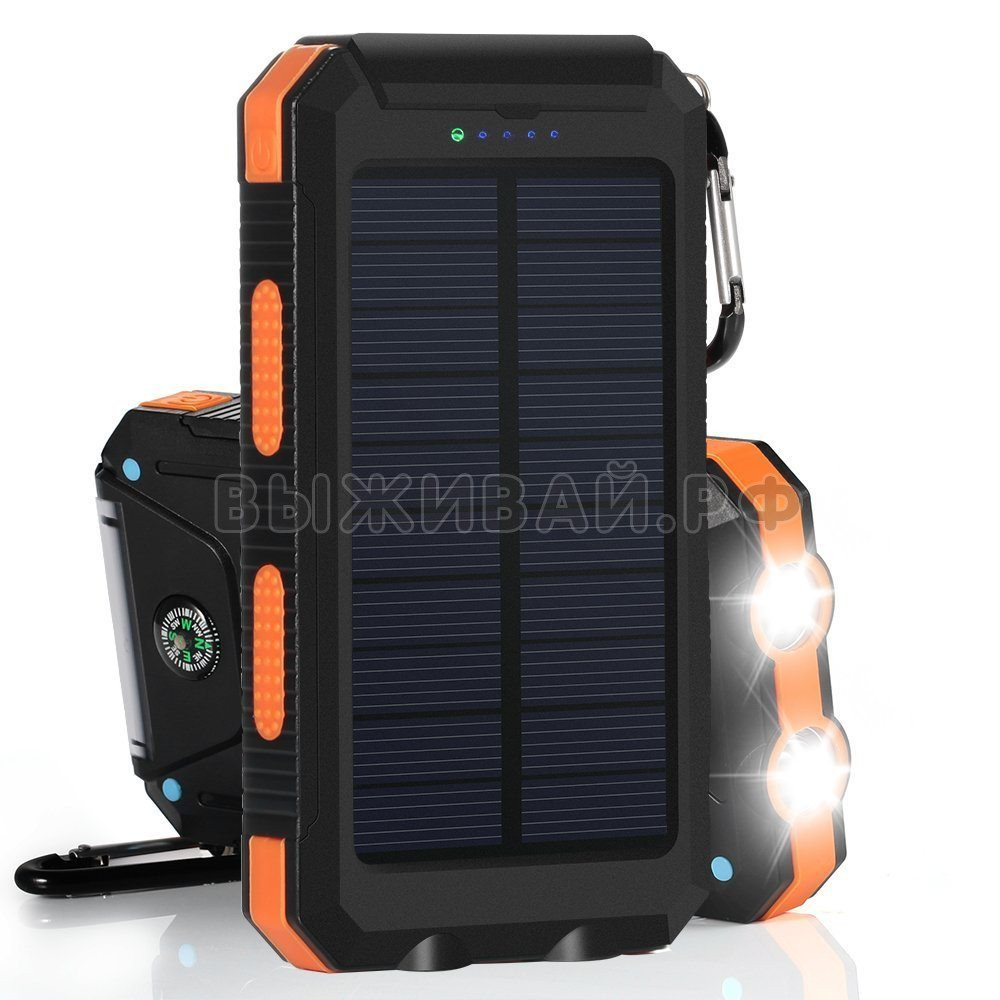 Power Bank Solar EK-6 10 000 mAh с солнечной батареей