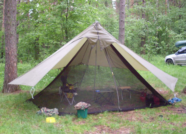 Гамак-палатка, гамак походный и тент-типи