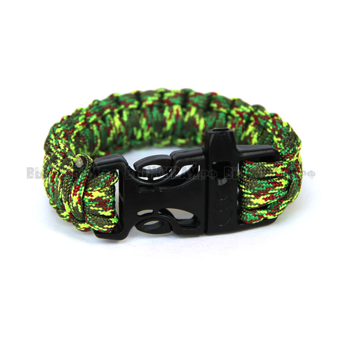 Браслет из паракорда со свистком COBRA (CAMO-1) Браслет из паракорда со свистком COBRA (CAMO-1)