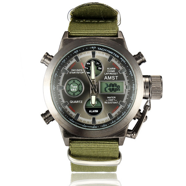 Часы AMST 3003 защищенные хаки-олива Часы AMST 3003 защищенные хаки-олива