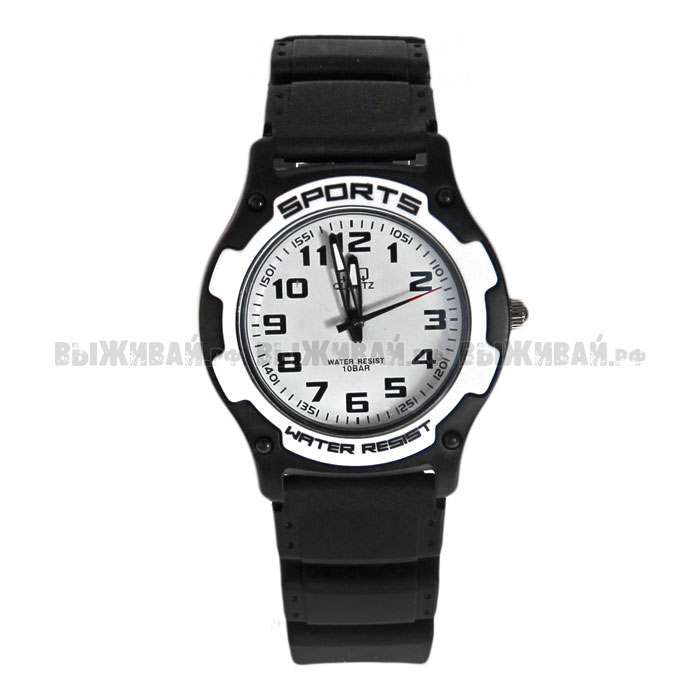 Часы водостойкие Q&Q Sports, белые Часы водостойкие Q&Q Sports, белые