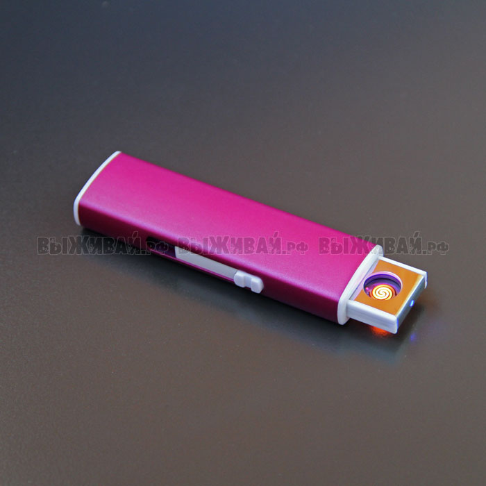 Электрозажигалка с портом USB металлическая Электрозажигалка с портом USB металлическая