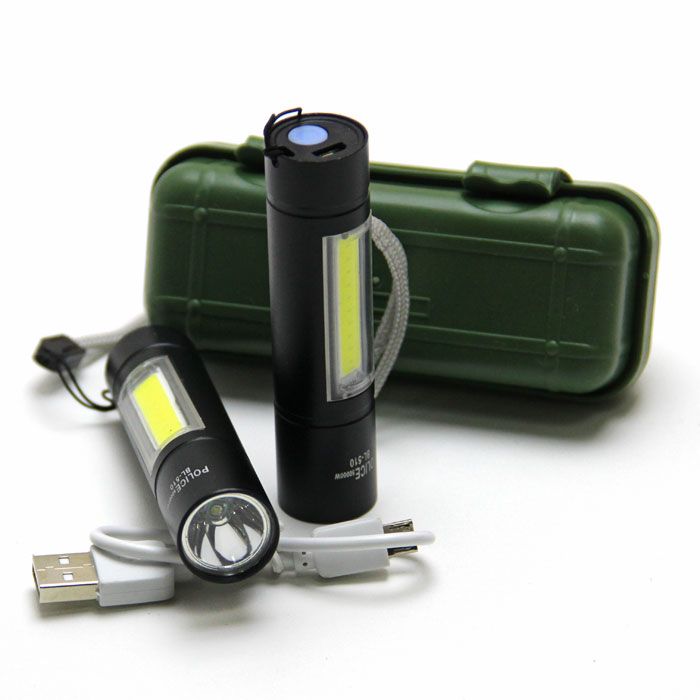 Фонарик USB BL-510 аккумуляторный COB+Cree Q5 Фонарик USB BL-510 аккумуляторный COB+Cree Q5