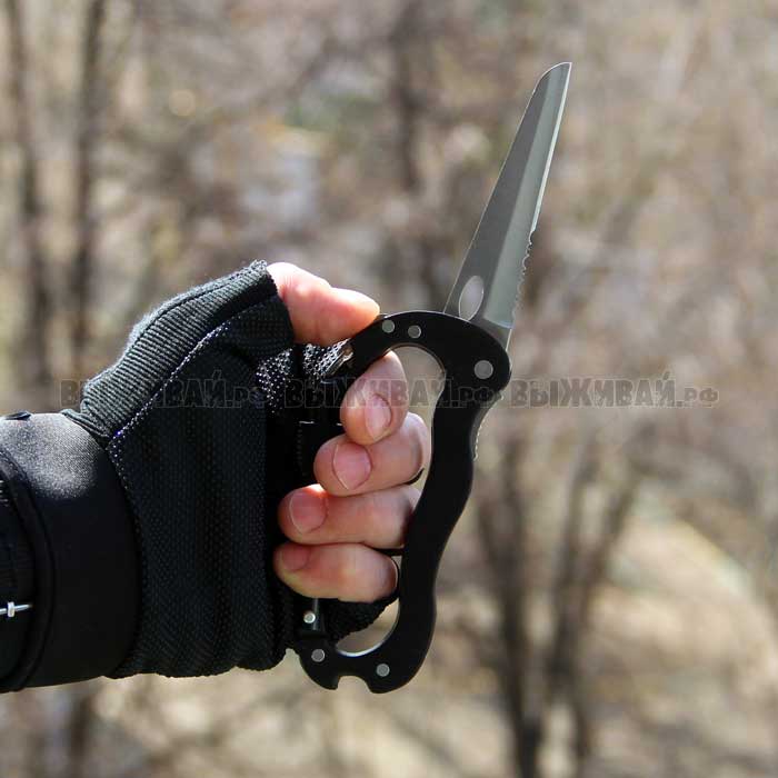 Карабин-нож мультитул Knuckle 11см Карабин-нож мультитул Knuckle 11см