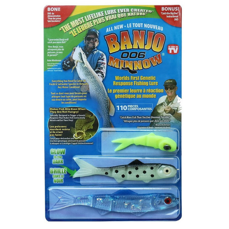 Набор приманок для ловли хищной рыбы «Banjo 006 Minnow» Набор приманок для ловли хищной рыбы «Banjo 006 Minnow»