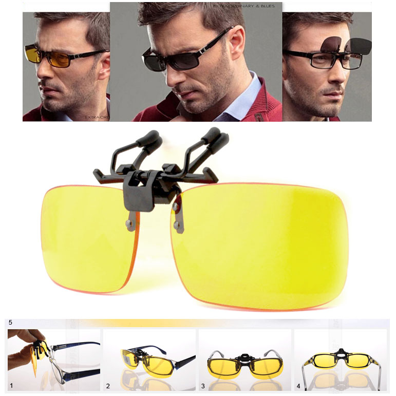Насадка на очки Polarized желтая Насадка на очки Polarized желтая