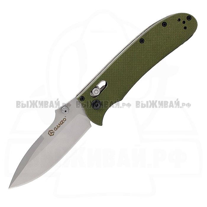 Нож складной GANZO G704G (Хаки) Нож складной GANZO G704G (Хаки)