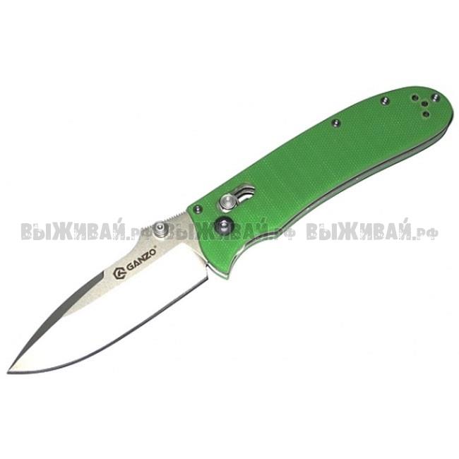 Нож складной GANZO G704 Green Нож складной GANZO G704 Green