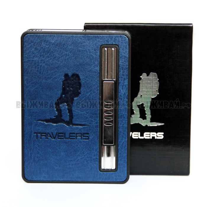 Портсигар-зажигалка автомат Travelers Портсигар-зажигалка автомат Travelers