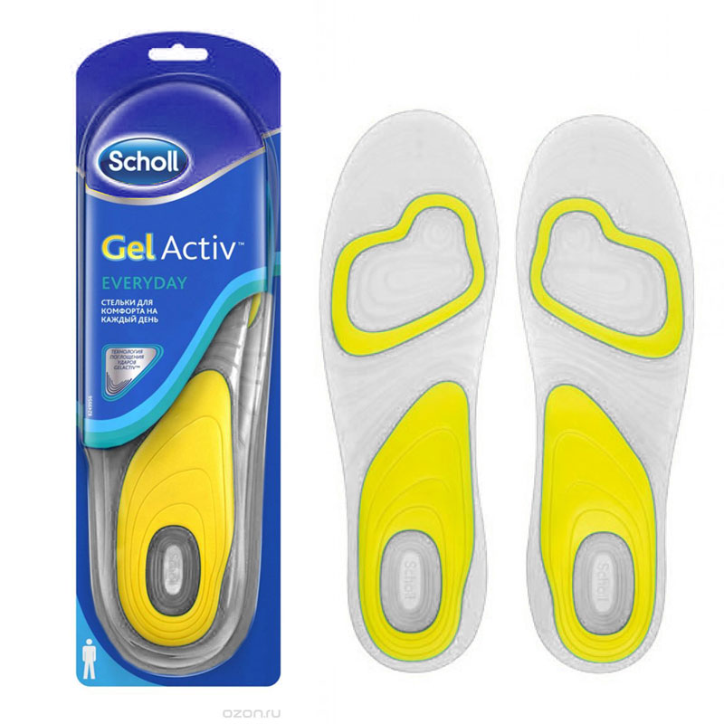 Стельки Scholl GelActiv ежедневные белые Стельки Scholl GelActiv ежедневные белые