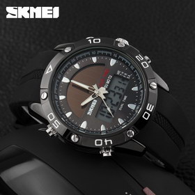 Часы на солнечной батарее, водостойкие SKMEI 1064 (black)