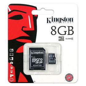 Карта Kingston SDHC MicroSD 4Class 8GB