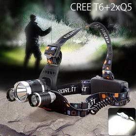Налобный фонарь Boruit RJ-3000 (IP55) CREE T6+2xQ5