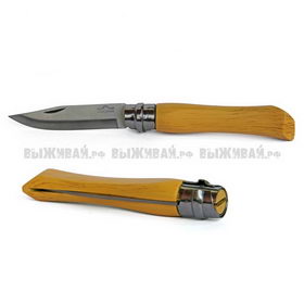 Складной нож с бамбуковой рукоятью Xiong