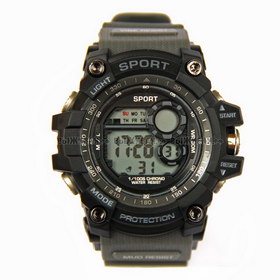 Спортивные часы HRONO-Sport, IP-68 серые