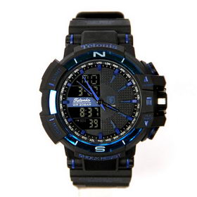 Спортивные часы Tetonis 2х77, IP-68 синие